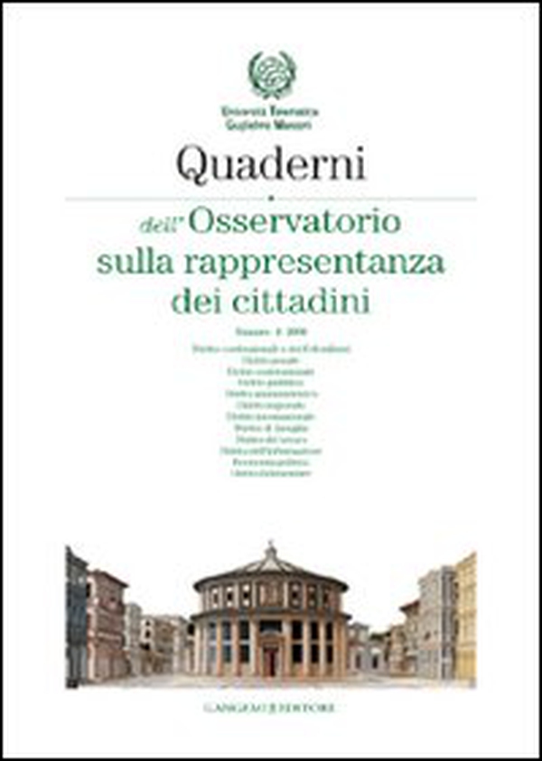Quaderni dell'Osservatorio sulla rappresentanza dei cittadini 2008 - Vol. 4 - Librerie.coop Quaderni dell'Osservatorio sulla rappresentanza dei cittadini 2008 - Vol. 4 - Librerie.coop