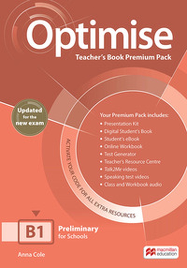 Optimise. B1+. Teacher's book. Premium pack - Librerie.coop Optimise. B1+. Teacher's book. Premium pack - Librerie.coop