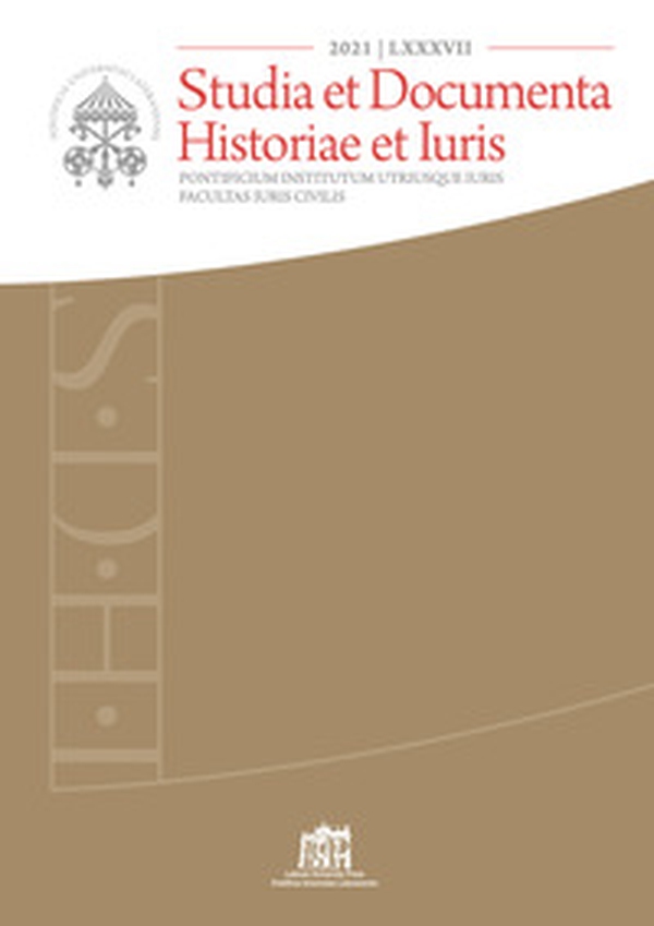 Studia et documenta historiae et iuris - Vol. 87 - Librerie.coop Studia et documenta historiae et iuris - Vol. 87 - Librerie.coop