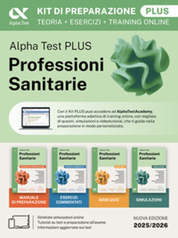 Alpha Test plus. Professioni sanitarie. Kit di preparazione plus. Per l'ammissione ai corsi di laurea triennale delle professioni sanitarie, tra cui fisioterapia, logopedia, infermieristica, ostetricia, dietistica, igiene dentale, tecniche di radiologia. - Librerie.coop Alpha Test plus. Professioni sanitarie. Kit di preparazione plus. Per l'ammissione ai corsi di laurea triennale delle professioni sanitarie, tra cui fisioterapia, logopedia, infermieristica, ostetricia, dietistica, igiene dentale, tecniche di radiologia. - Librerie.coop