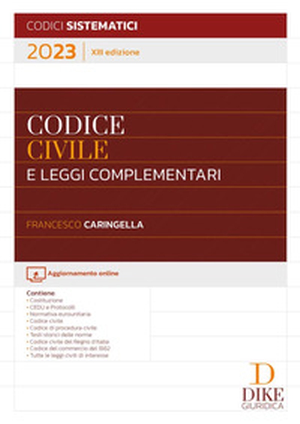 Codice civile e leggi complementari 2023 - Librerie.coop Codice civile e leggi complementari 2023 - Librerie.coop