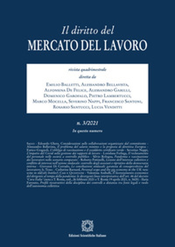 Il diritto del mercato del lavoro - Vol. 3 - Librerie.coop Il diritto del mercato del lavoro - Vol. 3 - Librerie.coop