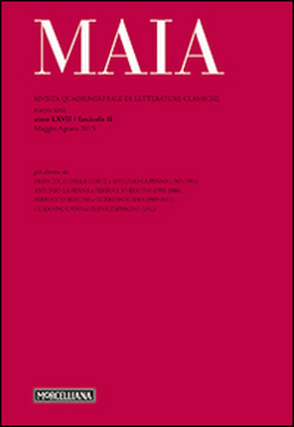 Maia. Rivista di letterature classiche - Librerie.coop Maia. Rivista di letterature classiche - Librerie.coop