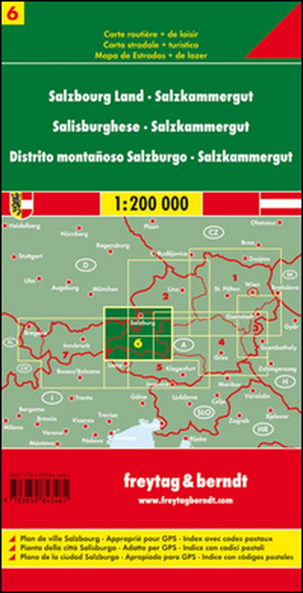 Land Salzburg Salzkammergut 1:200.000 - Librerie.coop Land Salzburg Salzkammergut 1:200.000 - Librerie.coop