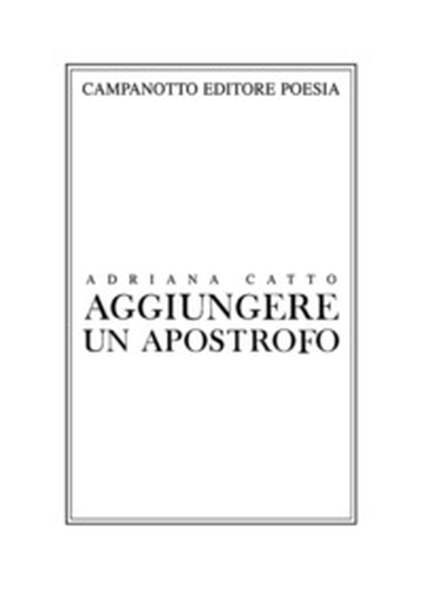 Aggiungere un apostrofo - Librerie.coop Aggiungere un apostrofo - Librerie.coop