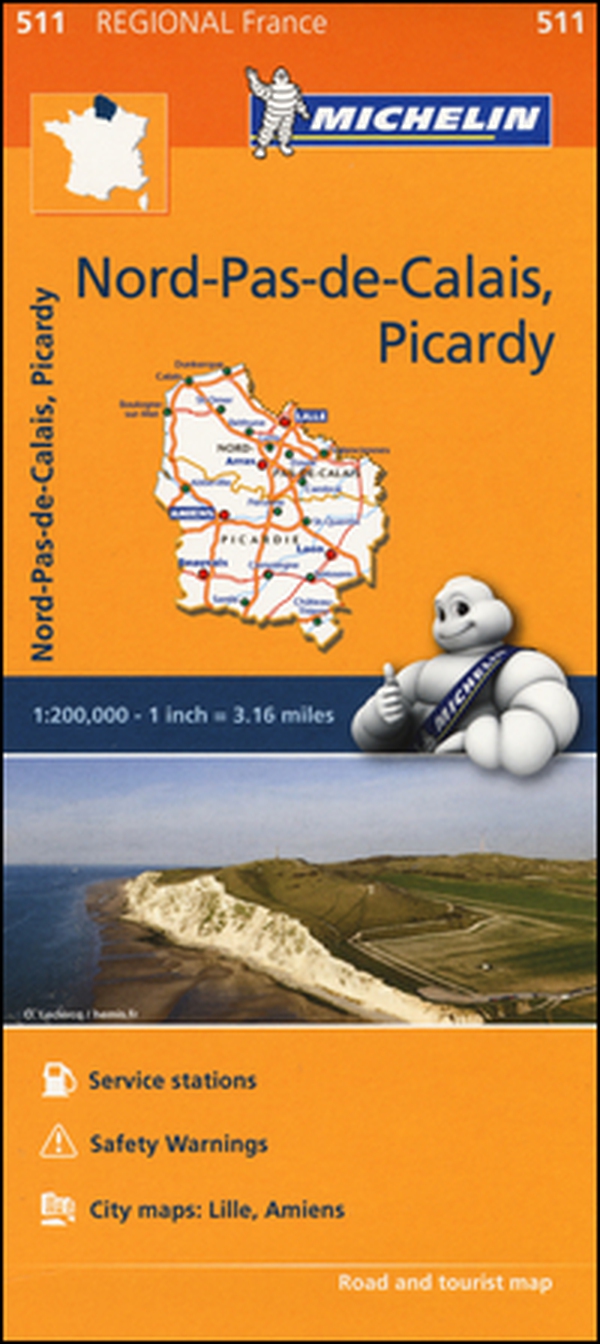 Nord, Pas-de-Calais, Picardy-Nord, Pas-de-Calais, Picardie 1:200.000 - Librerie.coop Nord, Pas-de-Calais, Picardy-Nord, Pas-de-Calais, Picardie 1:200.000 - Librerie.coop