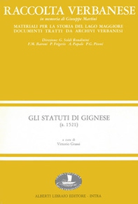 Gli statuti di Gignese (1521) - Librerie.coop