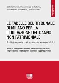 Le tabelle del Tribunale di Milano per la liquidazione del danno non patrimoniale - Librerie.coop