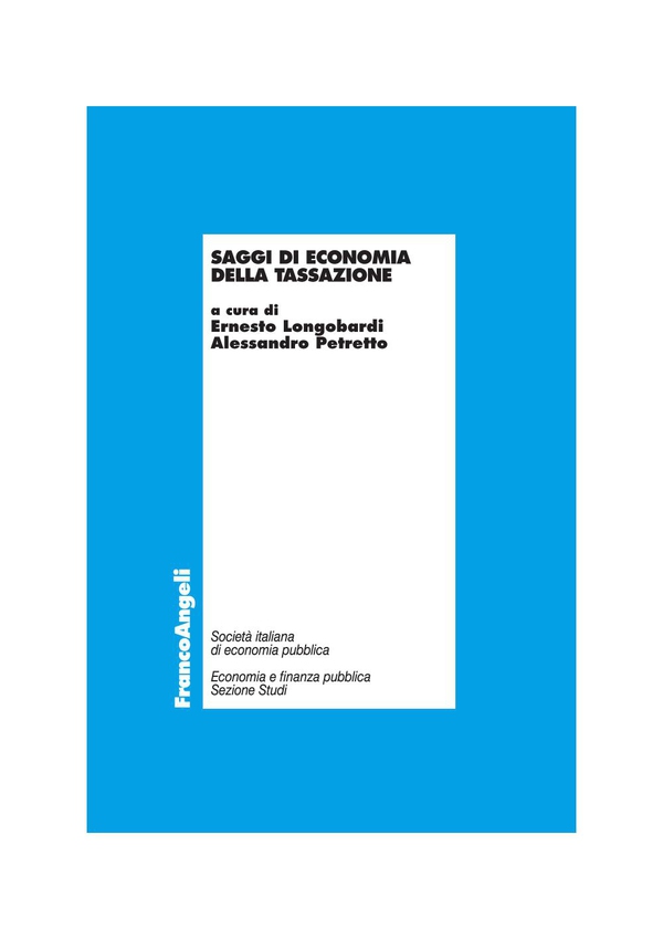Saggi di Economia della tassazione - Librerie.coop Saggi di Economia della tassazione - Librerie.coop