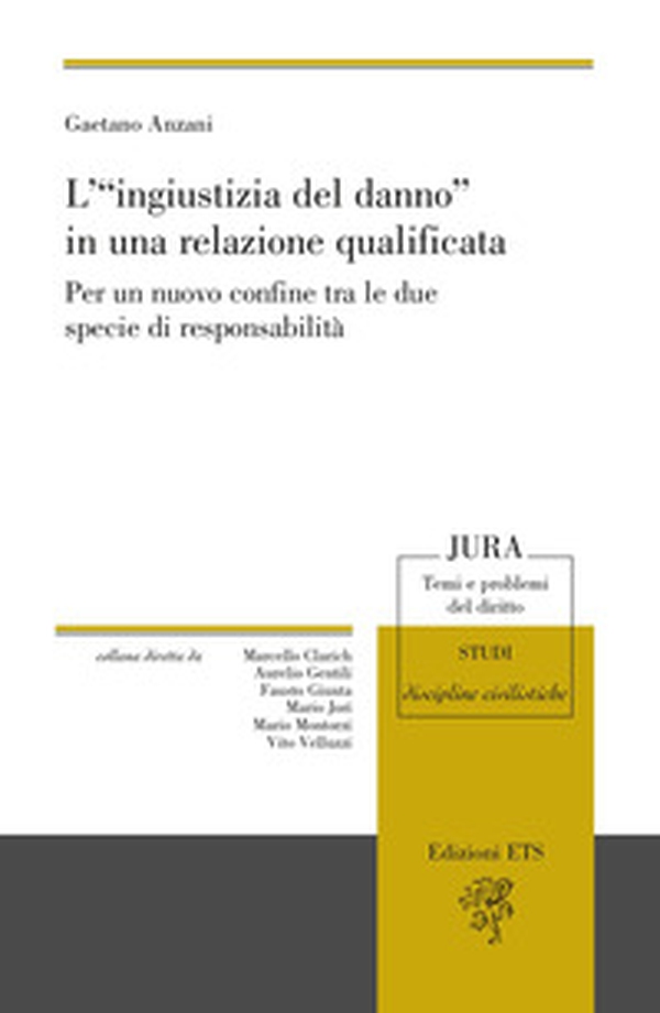 L'«ingiustizia del danno» in una relazione qualificata. Per un nuovo confine tra le due specie di responsabilità - Librerie.coop L'«ingiustizia del danno» in una relazione qualificata. Per un nuovo confine tra le due specie di responsabilità - Librerie.coop