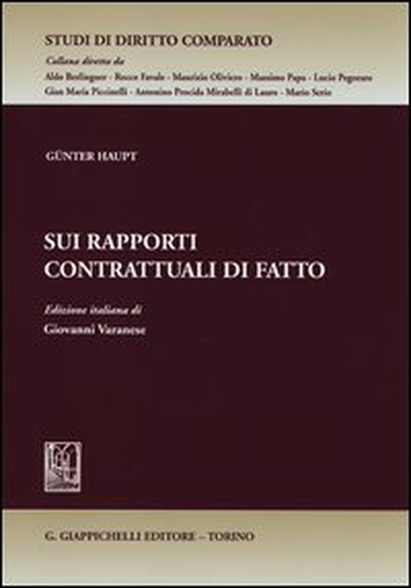 Sui rapporti contrattuali di fatto - Librerie.coop Sui rapporti contrattuali di fatto - Librerie.coop