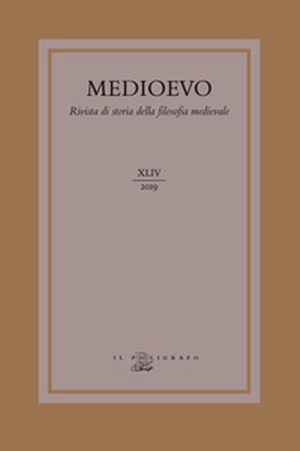 Medioevo. Rivista di storia della filosofia medievale - Librerie.coop Medioevo. Rivista di storia della filosofia medievale - Librerie.coop
