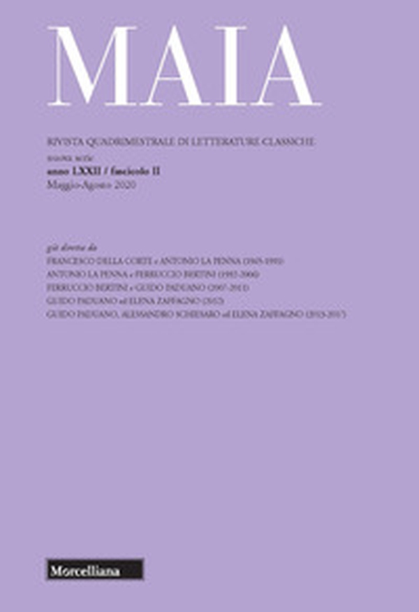 Maia. Rivista di letterature classiche - Librerie.coop Maia. Rivista di letterature classiche - Librerie.coop