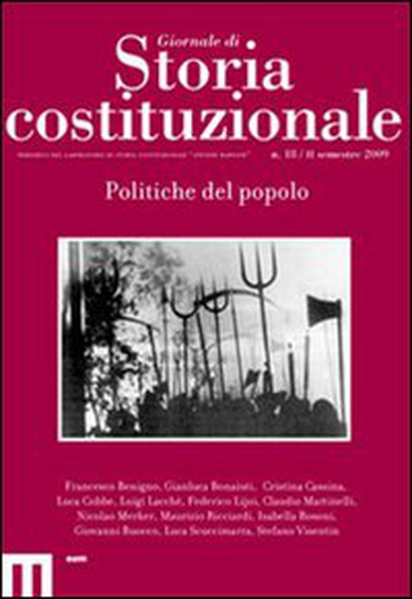 Giornale di storia costituzionale. Secondo semestre 2009 - Vol. 18 - Librerie.coop Giornale di storia costituzionale. Secondo semestre 2009 - Vol. 18 - Librerie.coop