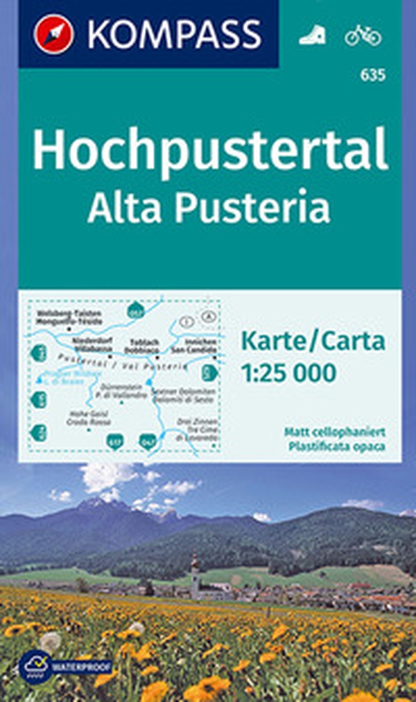 Carta escursionistica n. 635. Alta Pusteria-Hochpustertal 1:25.000 - Librerie.coop Carta escursionistica n. 635. Alta Pusteria-Hochpustertal 1:25.000 - Librerie.coop