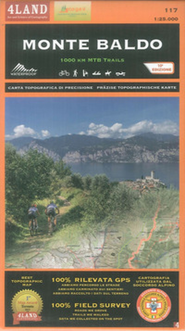 Monte Baldo. 1000 km mountainbike trails 1:25.000. Ediz. italiana, inglese e tedesca - Librerie.coop Monte Baldo. 1000 km mountainbike trails 1:25.000. Ediz. italiana, inglese e tedesca - Librerie.coop