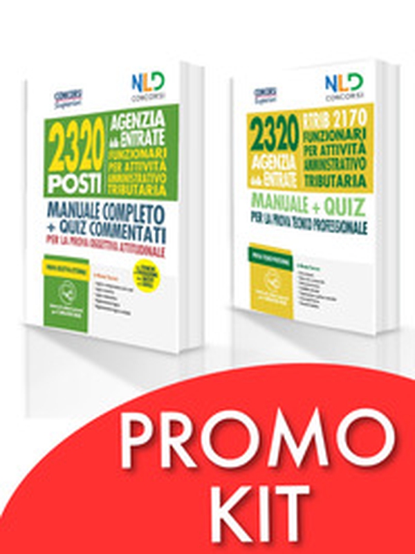 Kit Concorso 2320 Agenzia delle Entrate. RTRIB2170 funzionari per attività amministrativo tributaria. Manuale + quiz commentati per la prova oggettiva attitudinale-Manuale + quiz completo per la prova tecnico professionale - Librerie.coop Kit Concorso 2320 Agenzia delle Entrate. RTRIB2170 funzionari per attività amministrativo tributaria. Manuale + quiz commentati per la prova oggettiva attitudinale-Manuale + quiz completo per la prova tecnico professionale - Librerie.coop