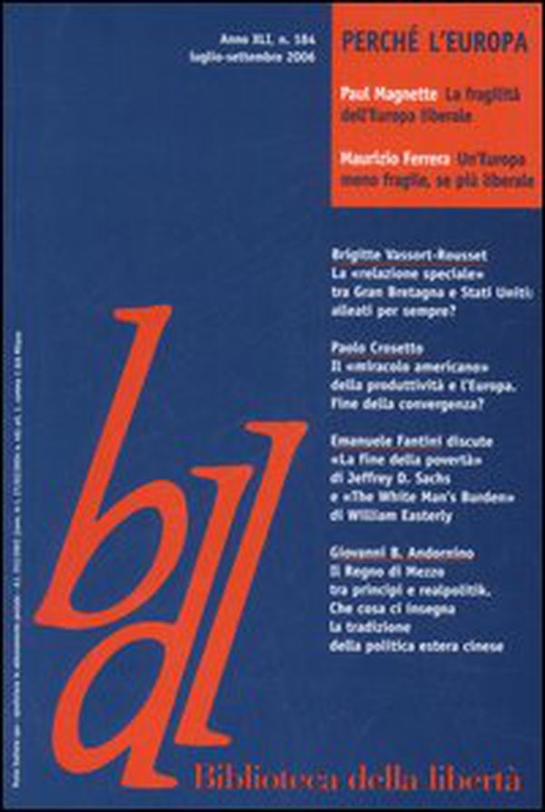 Biblioteca della libertà - Vol. 184 - Librerie.coop Biblioteca della libertà - Vol. 184 - Librerie.coop