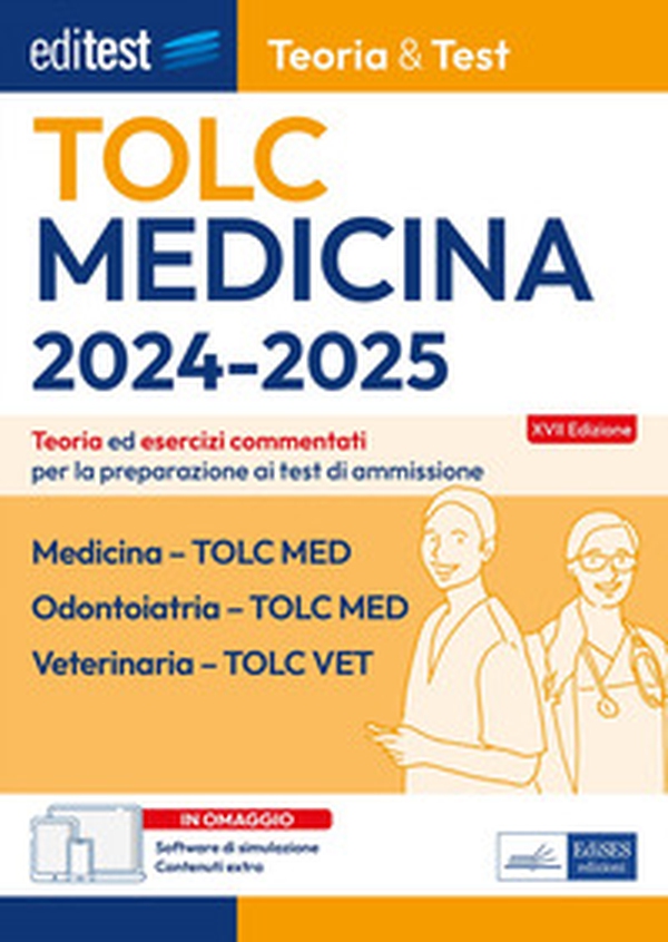TOLC-MED e TOLC-VET. Test Medicina 2024: manuale di teoria. Nozioni teoriche ed esercizi commentati per la preparazione al TOLC di Medicina - Librerie.coop TOLC-MED e TOLC-VET. Test Medicina 2024: manuale di teoria. Nozioni teoriche ed esercizi commentati per la preparazione al TOLC di Medicina - Librerie.coop