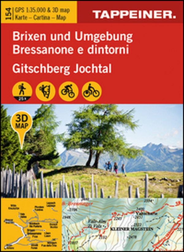 Brixen un Umgebung-Bressanone e dintorni. Cartina topografica 1:35000. Con panoramiche 3D - Librerie.coop Brixen un Umgebung-Bressanone e dintorni. Cartina topografica 1:35000. Con panoramiche 3D - Librerie.coop