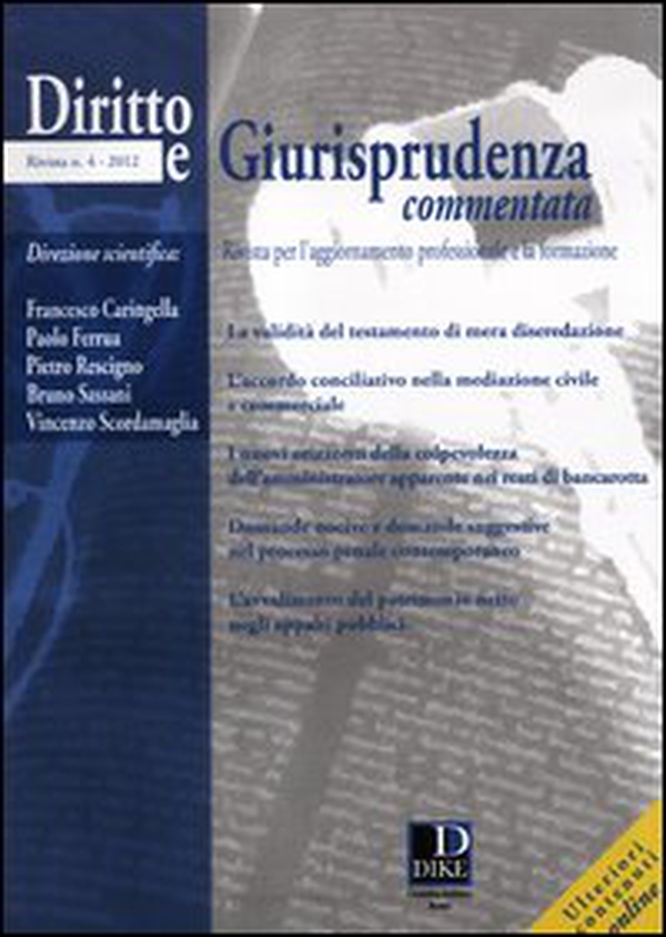 Diritto e giurisprudenza commentata - Vol. 4 - Librerie.coop Diritto e giurisprudenza commentata - Vol. 4 - Librerie.coop