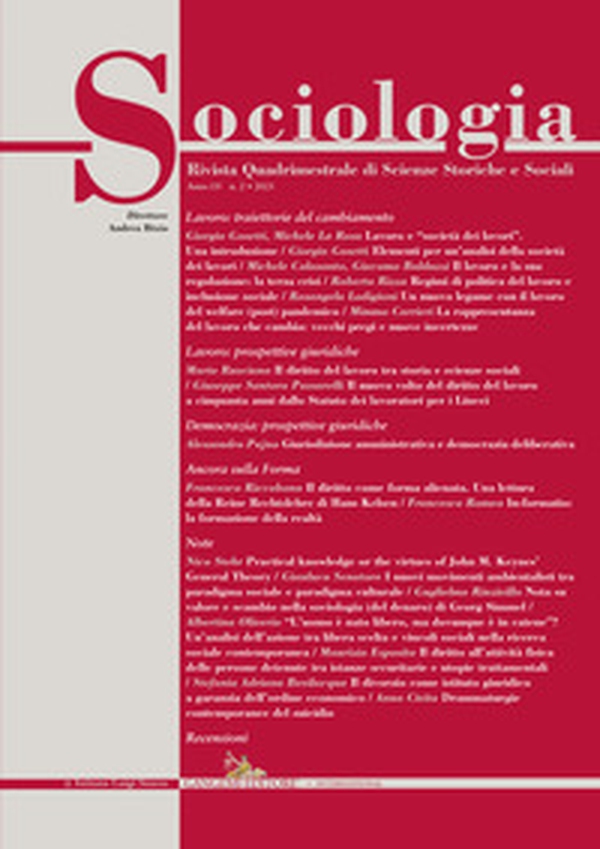 Sociologia. Rivista quadrimestrale di scienze storiche e sociali - Vol. 2 - Librerie.coop Sociologia. Rivista quadrimestrale di scienze storiche e sociali - Vol. 2 - Librerie.coop