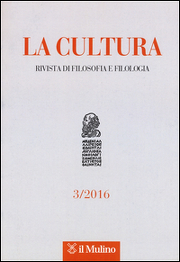 La cultura. Rivista di filosofia e filologia - Vol. 3 - Librerie.coop La cultura. Rivista di filosofia e filologia - Vol. 3 - Librerie.coop