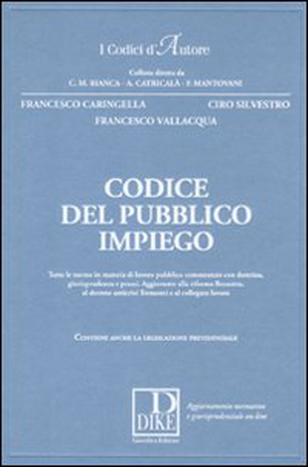 Codice del pubblico impiego - Librerie.coop Codice del pubblico impiego - Librerie.coop