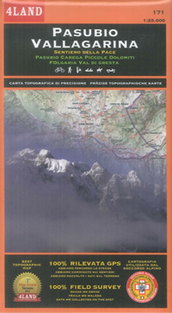 Pasubio Vallagarina. Sentiero della pace. Pasubio Carega Piccole Dolomiti Folgaria Val di Gresta. Carta topografica di precisione 1:25.000 n. 171 - Librerie.coop Pasubio Vallagarina. Sentiero della pace. Pasubio Carega Piccole Dolomiti Folgaria Val di Gresta. Carta topografica di precisione 1:25.000 n. 171 - Librerie.coop