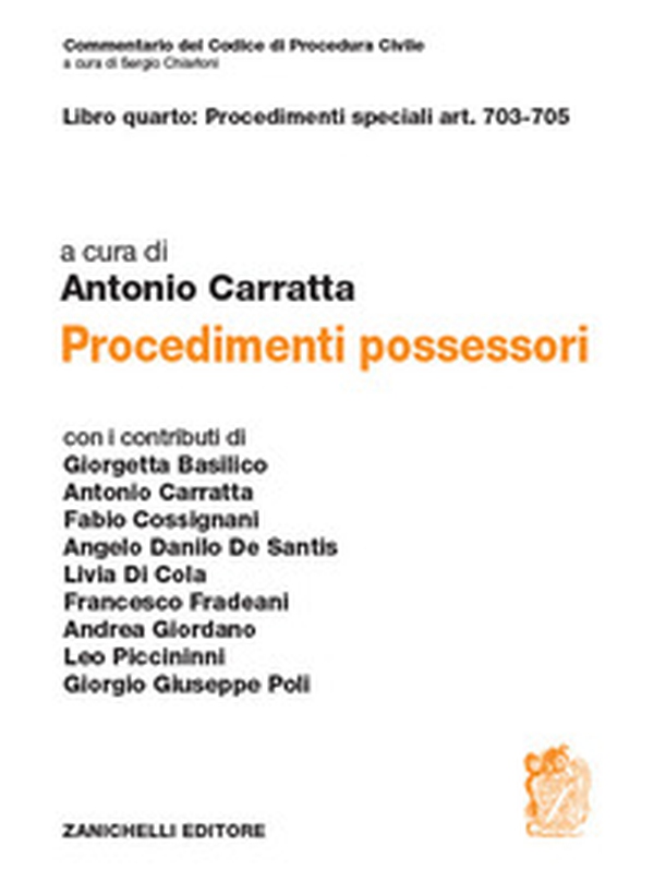 Libro quarto: Procedimenti speciali art. 703-705. Procedimenti possessori - Librerie.coop Libro quarto: Procedimenti speciali art. 703-705. Procedimenti possessori - Librerie.coop