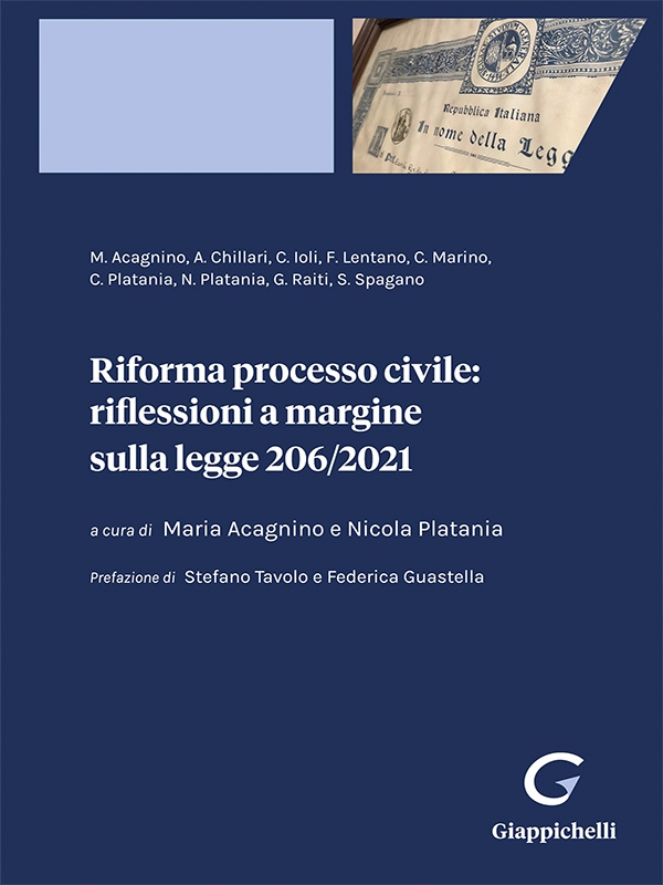 Riforma processo civile: riflessioni a margine sulla legge 206/2021 - e-Book - Librerie.coop Riforma processo civile: riflessioni a margine sulla legge 206/2021 - e-Book - Librerie.coop