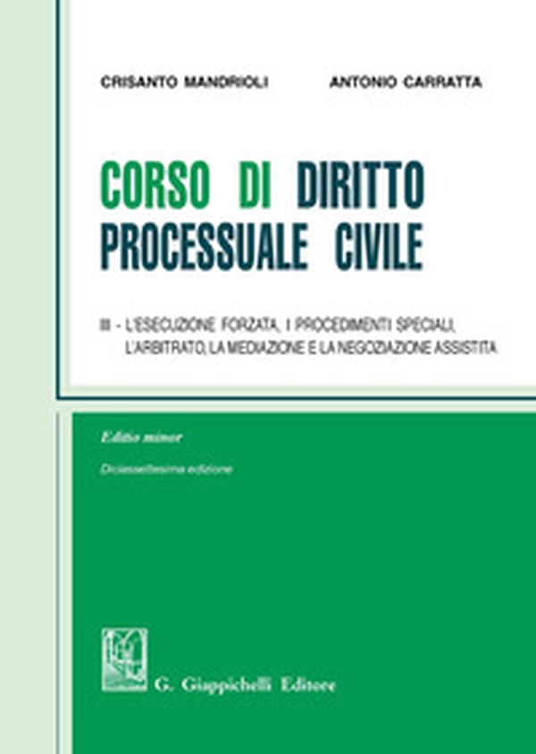 Corso di diritto processuale civile. Ediz. minore - Librerie.coop Corso di diritto processuale civile. Ediz. minore - Librerie.coop