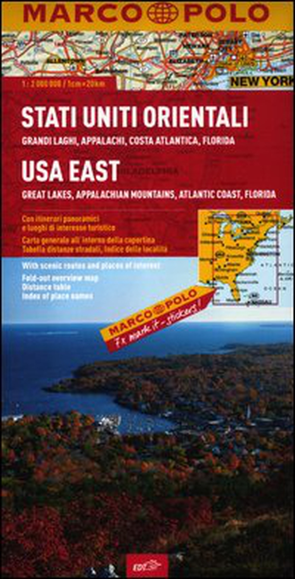 Stati Uniti orientali. Grandi laghi, Appalachi, Costa atlantica, Florida 1:2.000.000 - Librerie.coop Stati Uniti orientali. Grandi laghi, Appalachi, Costa atlantica, Florida 1:2.000.000 - Librerie.coop
