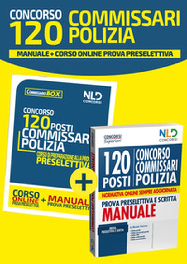 Kit concorso 120 posti Commissario Polizia Di Stato. Manuale completo per la prova preselettiva e scritta-Quiz completo per la prova preselettiva. Quiz commentati e non commentati - Librerie.coop Kit concorso 120 posti Commissario Polizia Di Stato. Manuale completo per la prova preselettiva e scritta-Quiz completo per la prova preselettiva. Quiz commentati e non commentati - Librerie.coop