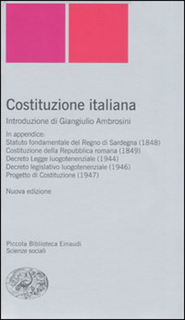 Costituzione italiana - Librerie.coop Costituzione italiana - Librerie.coop