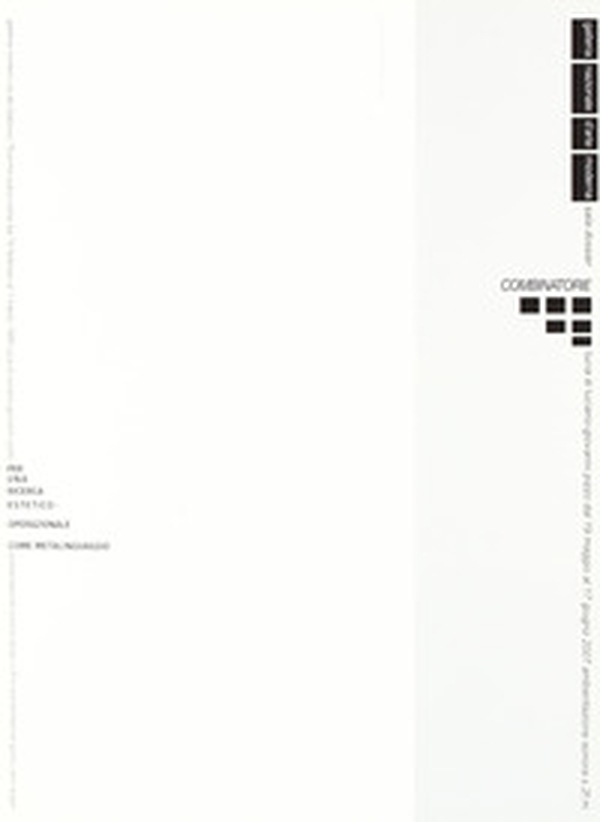 Combinatorie. Arte programmata anni '60 - Librerie.coop Combinatorie. Arte programmata anni '60 - Librerie.coop