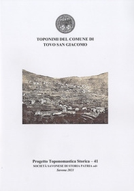 Toponimi del Comune di Tovo San Giacomo - Librerie.coop