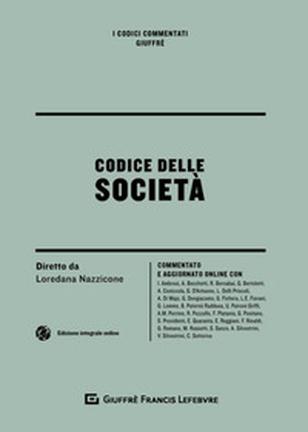 Codice delle società - Librerie.coop Codice delle società - Librerie.coop
