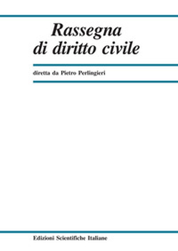 Rassegna di diritto civile - Vol. 1 - Librerie.coop Rassegna di diritto civile - Vol. 1 - Librerie.coop