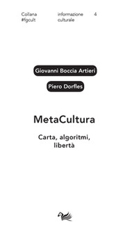 MetaCultura. Carta, algoritmi, libertà - Librerie.coop