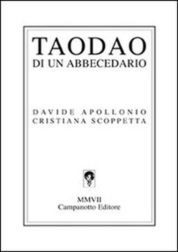 Taodao di un abbecedario - Librerie.coop Taodao di un abbecedario - Librerie.coop