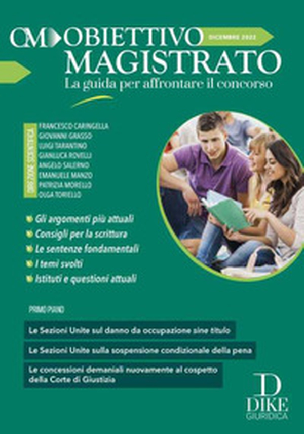 Obiettivo magistrato. La guida per affrontare il concorso - Vol. 12 - Librerie.coop Obiettivo magistrato. La guida per affrontare il concorso - Vol. 12 - Librerie.coop