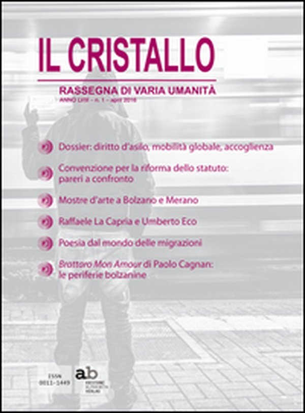 Il cristallo. Rassegna di varia umanità 2016 - Vol. 1 - Librerie.coop Il cristallo. Rassegna di varia umanità 2016 - Vol. 1 - Librerie.coop