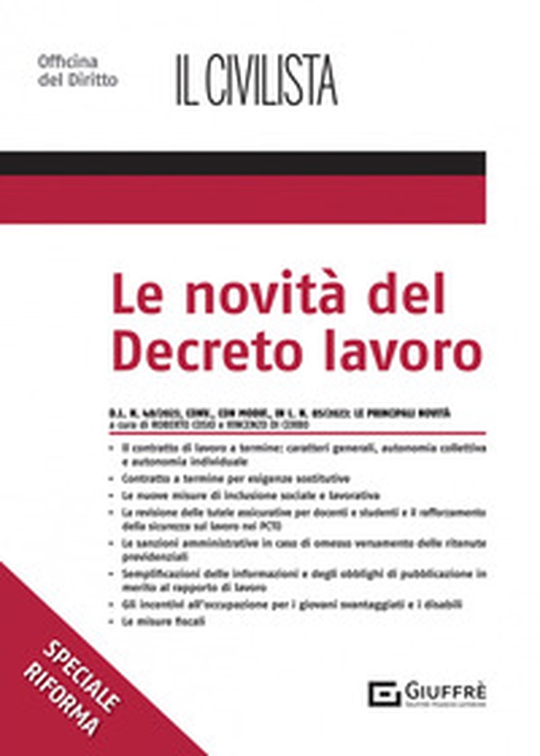 Le novità del Decreto lavoro - Librerie.coop Le novità del Decreto lavoro - Librerie.coop