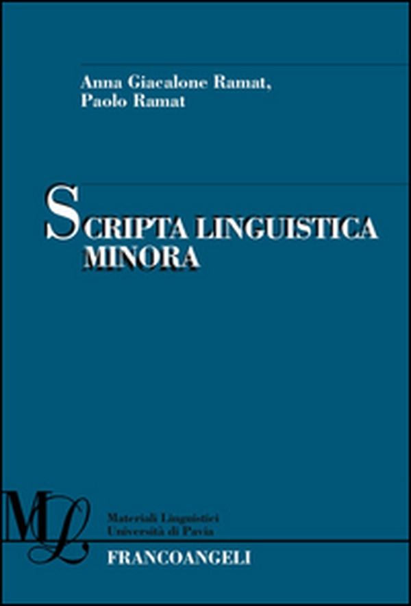 Scripta linguistica minora - Librerie.coop Scripta linguistica minora - Librerie.coop