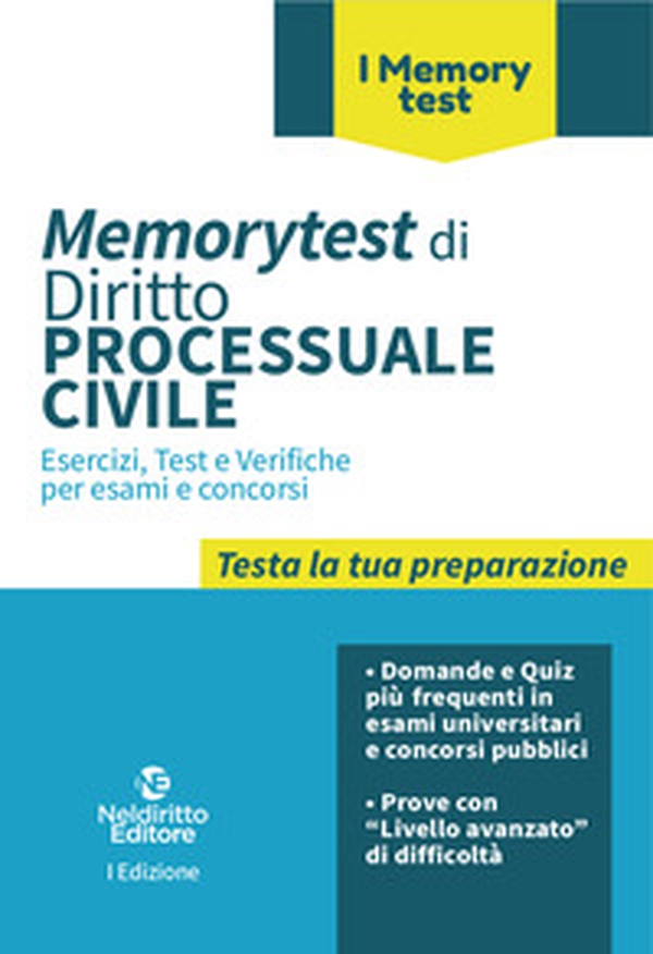 Memorytest di diritto processuale civile - Librerie.coop Memorytest di diritto processuale civile - Librerie.coop
