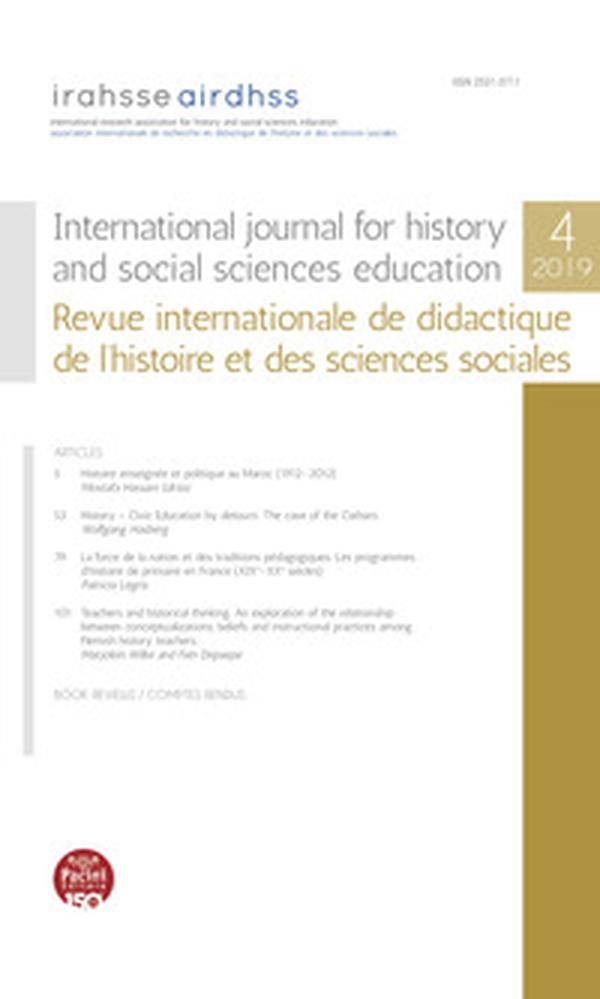 International journal for history and social sciences education-Revue internationale de didactique de l'histoire et des sciences sociales (2019) - Librerie.coop International journal for history and social sciences education-Revue internationale de didactique de l'histoire et des sciences sociales (2019) - Librerie.coop