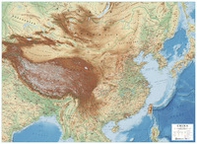 Cina. Scala 1:5.500 (carta murale plastificata stesa con aste cm 112x82) - Librerie.coop