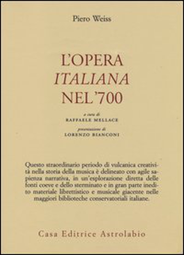 L'opera italiana nel '700 - Librerie.coop L'opera italiana nel '700 - Librerie.coop