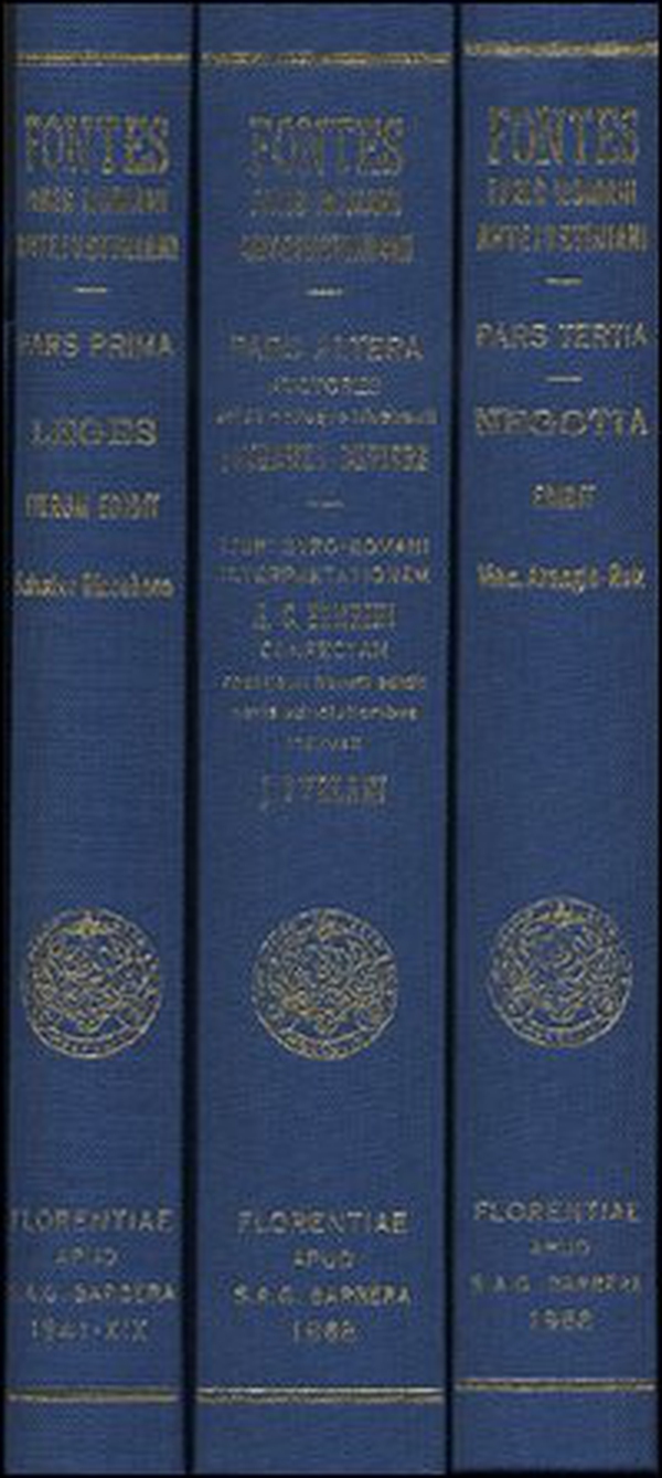Fontes Juris Romani Antejustiniani - Librerie.coop Fontes Juris Romani Antejustiniani - Librerie.coop